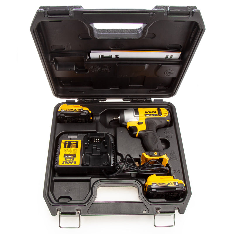 Dewalt Dewalt DCF813D2 12V XR Impact Wrench (2 x 2.0Ah Batteries) in Case DCF813D2-GB