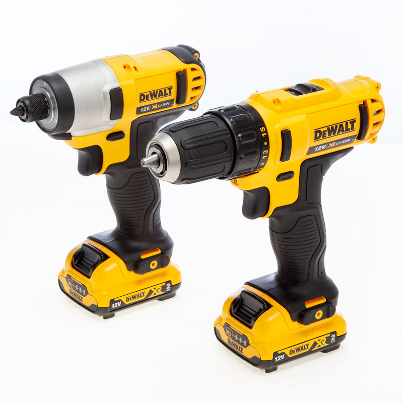 Dewalt Dewalt DCK211D2T 12V Twin Pack - DCD710 Drill Driver + DCF815 Impact Driver (2 x 2.0Ah Batteries) DCK211D2T