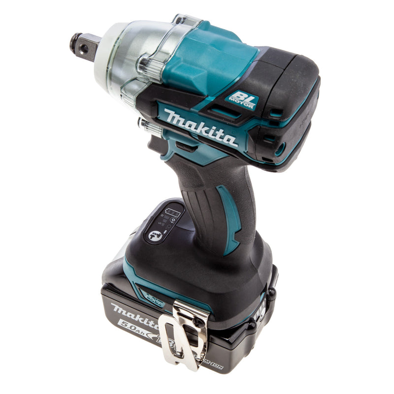 Makita Makita DTW285RTJ 18V LXT Brushless Impact Wrench 1/2in (2 x 5.0Ah Batteries) in MakPac Case DTW285RTJ