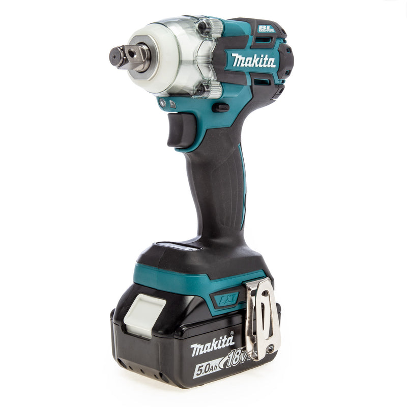 Makita Makita DTW285RTJ 18V LXT Brushless Impact Wrench 1/2in (2 x 5.0Ah Batteries) in MakPac Case DTW285RTJ