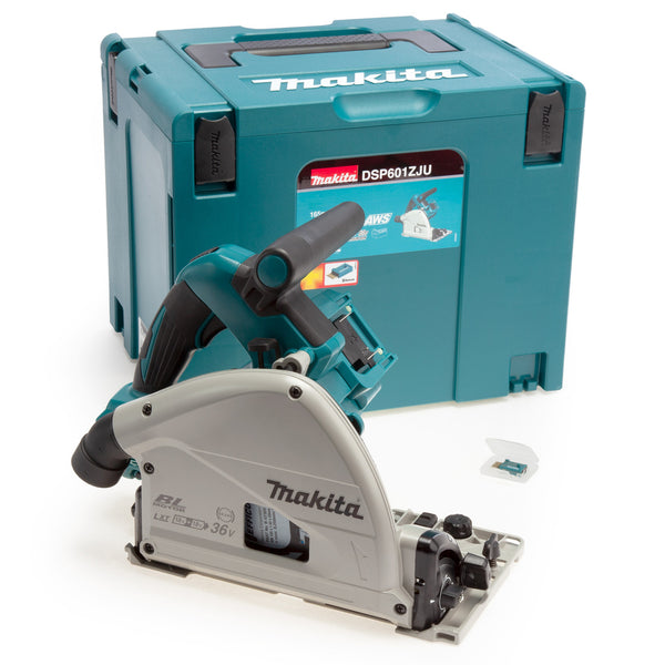 Makita Makita DSP601ZJU 36V LXT 165mm Brushless Plunge Saw (Body Only) - Accepts 2 x 18V Batteries DSP601ZJU