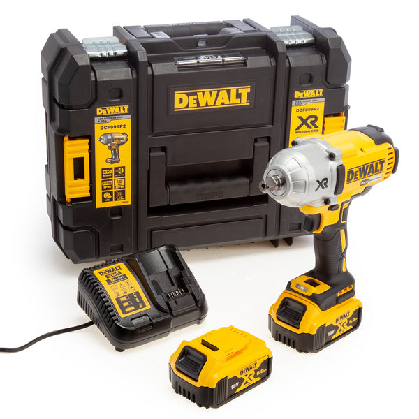 Dewalt Dewalt DCF899P2 18V Brushless High Torque Impact Wrench (2 x 5.0Ah Batteries) DCF899P2-GB