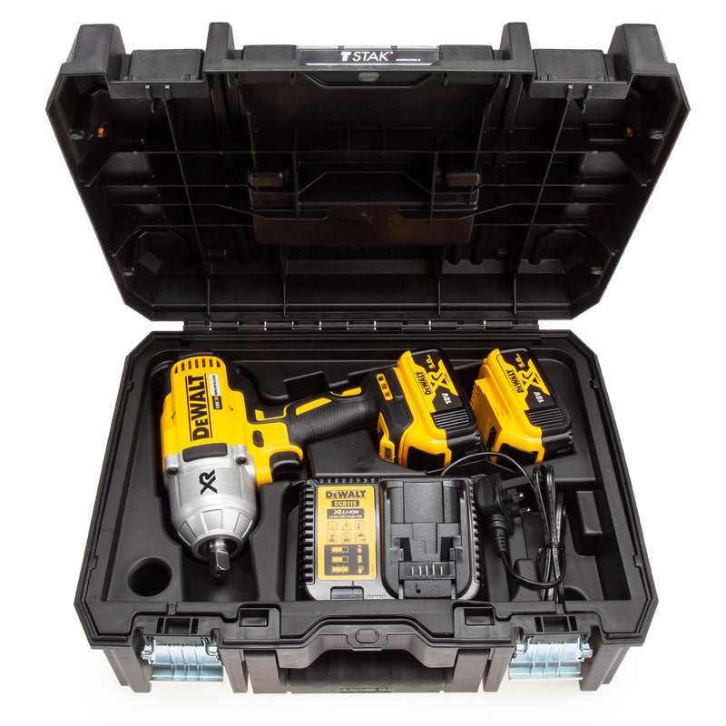 Dewalt Dewalt DCF899P2 18V Brushless High Torque Impact Wrench (2 x 5.0Ah Batteries) DCF899P2-GB