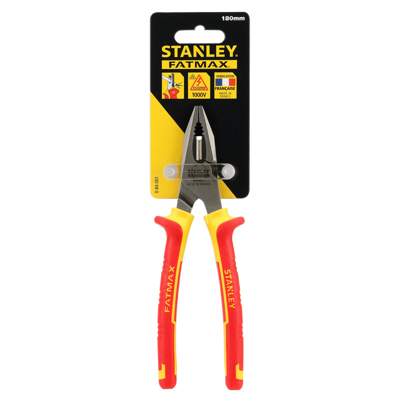 Stanley Stanley 0-84-001 FatMax VDE Insulated Combination Pliers 180mm 0-84-001