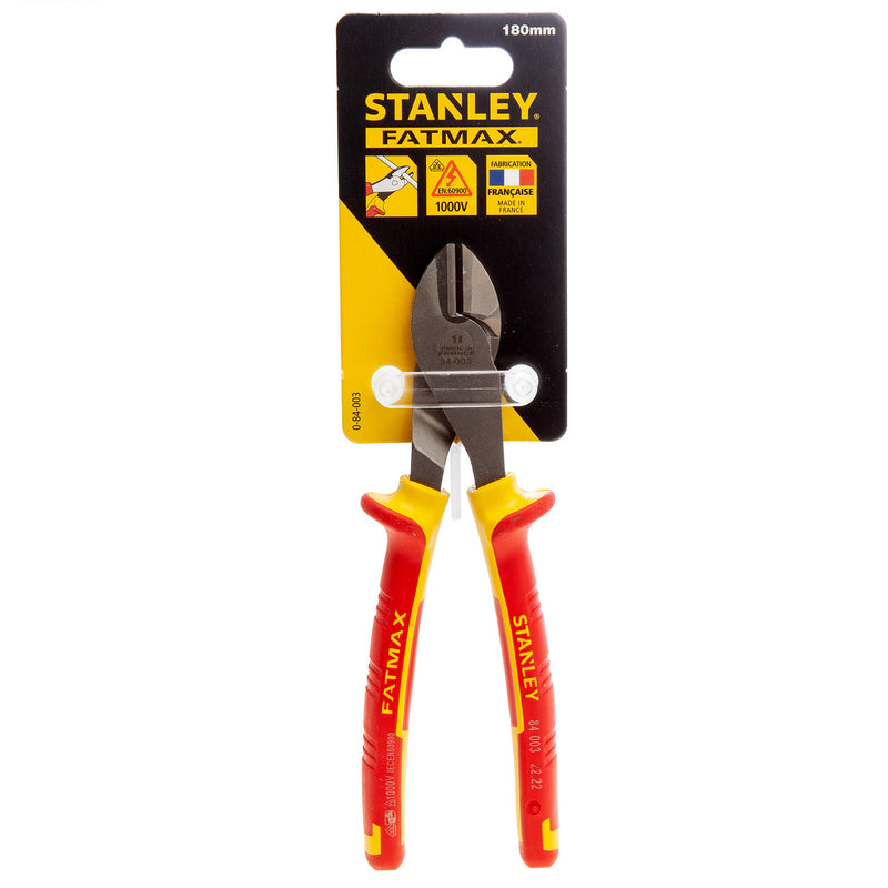 Stanley Stanley 0-84-003 FatMax VDE Insulated Diagonal Pliers 180mm 0-84-003