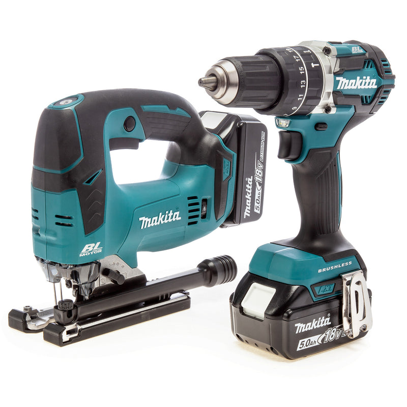 Makita Makita DLX2202TJ1 50th Anniversary 18V LXT Brushless Combo Kit (2 x 5.0Ah Batteries) in MakPac Case DLX2202TJ1