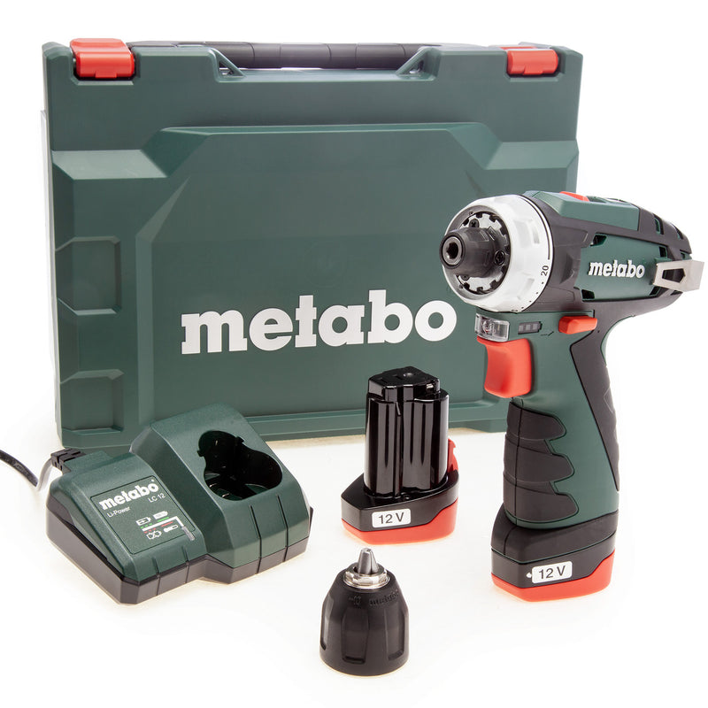 Metabo Metabo 600984500 PowerMaxx BS Basic Drill Driver (2 x 2.0Ah Batteries) 600984500