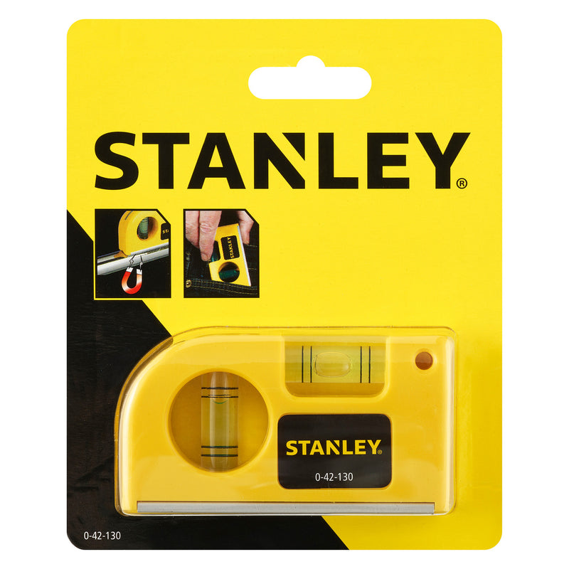 Stanley Stanley 87mm / 3.4" Magnetic Pocket Level 2 Vials (0-42-130) 0-42-130