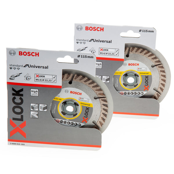 Bosch Bosch 0615997625 X-LOCK Standard for Universal Diamond Cutting Blades Twinpack 115mm 0615997625