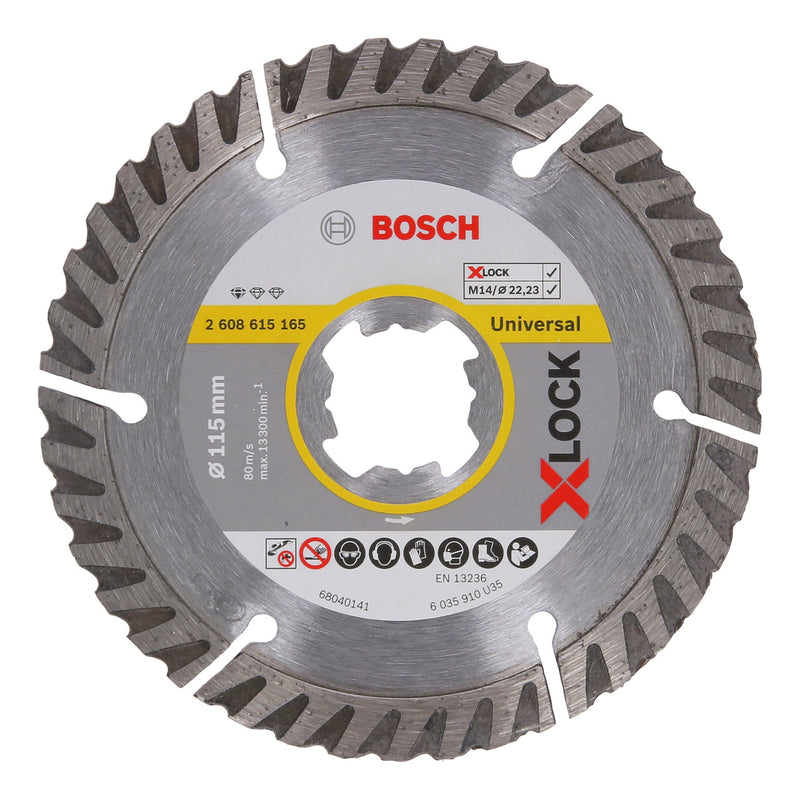 Bosch Bosch 0615997625 X-LOCK Standard for Universal Diamond Cutting Blades Twinpack 115mm 0615997625