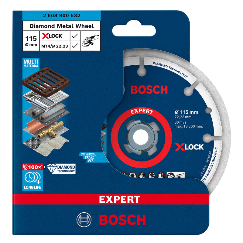 Bosch Bosch 2608900532 X-LOCK Expert Diamond Metal Wheel Cutting Disc 115mm 2608900532