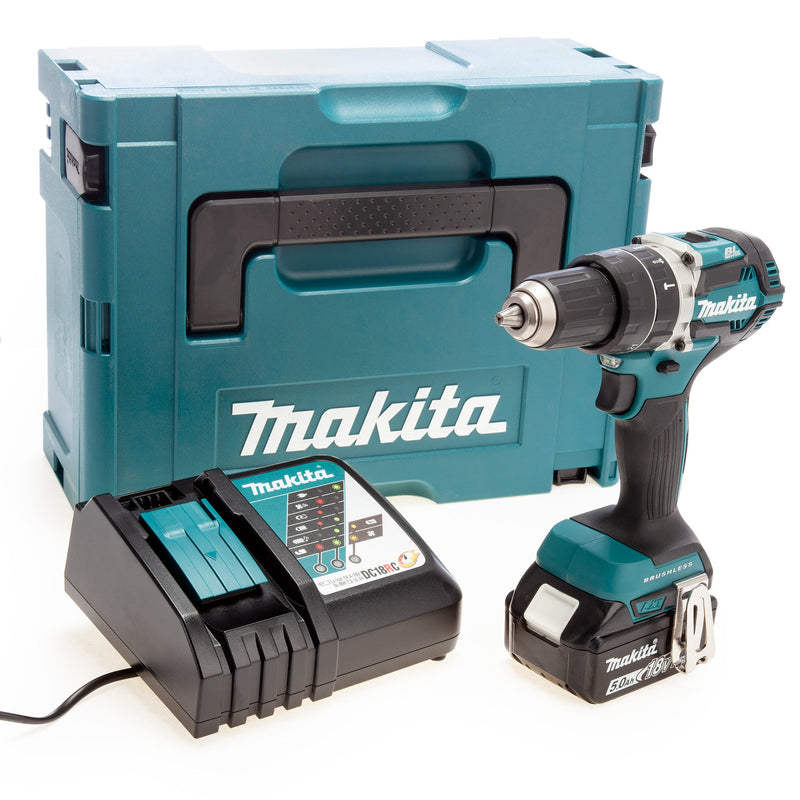 Makita Makita DHP484 18V LXT Brushless Combi Drill (1 x 5.0Ah Battery) in MakPac JDEAL-00061