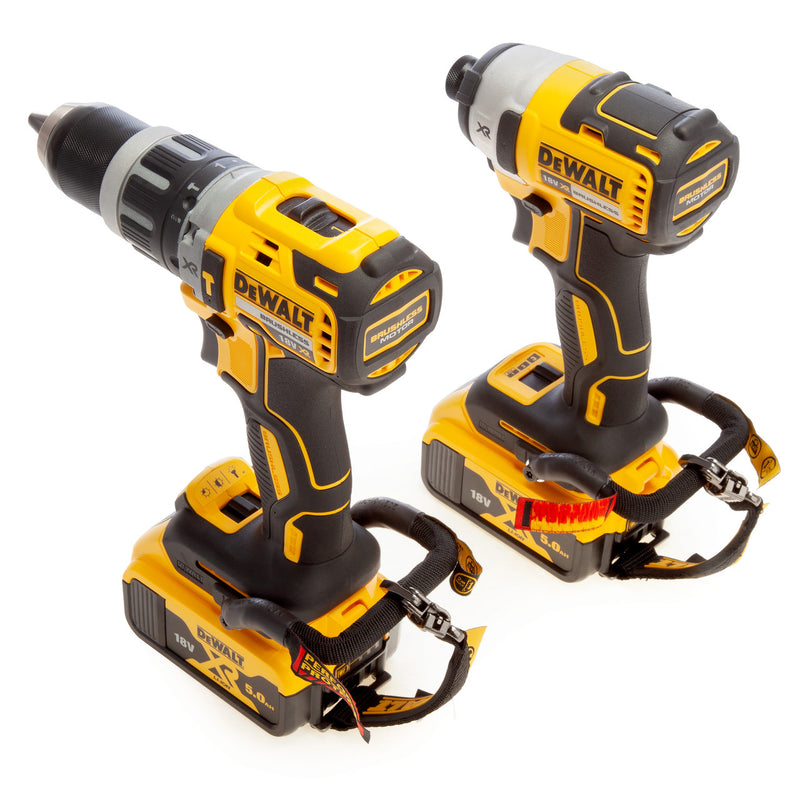 Dewalt Dewalt DCK266P2LR 18V XR Combi Drill & Impact Driver Twin Pack Lanyard Ready (2 x 5.0Ah Batteries) DCK266P2LR-GB