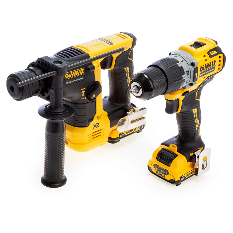 Dewalt Dewalt DCK2102L2T 12V XR SDS Plus Hammer & Drill Driver Twin Pack (2 x 5.0Ah Batteries) in TSTAK Box DCK2102L2T-GB