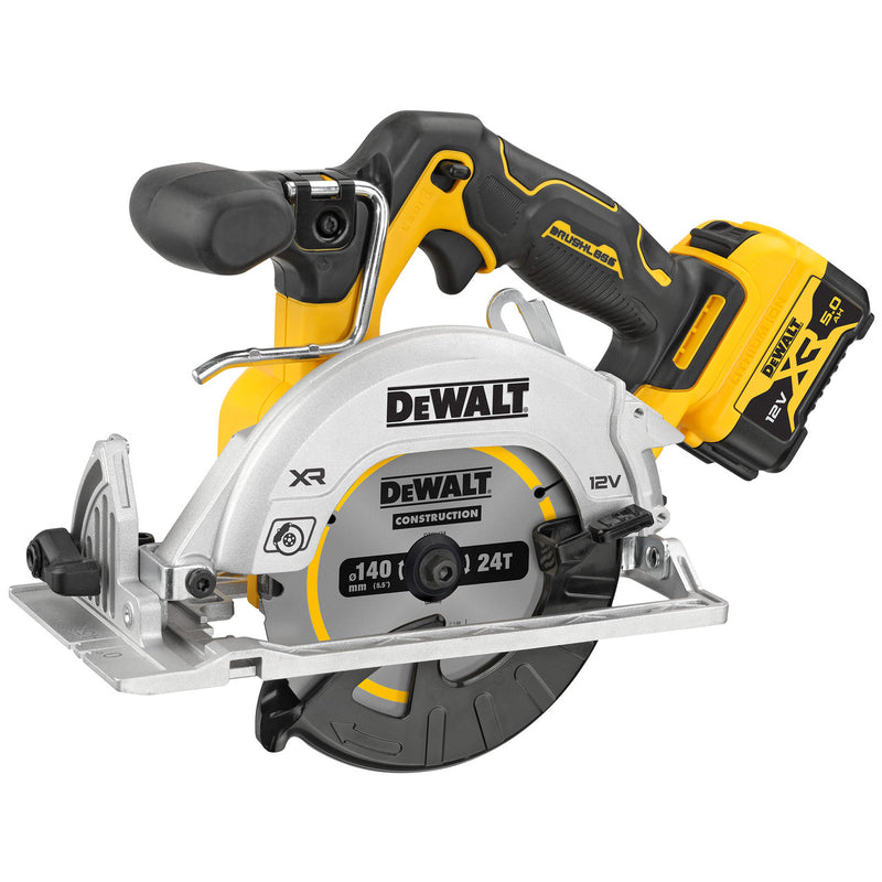 Dewalt Dewalt DCS512P2 12V XR Circular Saw 140mm (2 x 5.0Ah Batteries) in TSTAK Box DCS512P2-GB