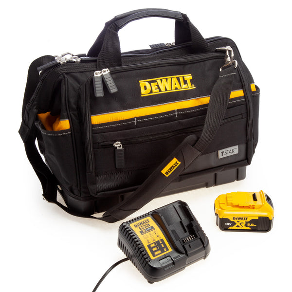 Dewalt Dewalt DCB184 Battery, DCB115 Charger and DWST82991-1 Tool Bag DCB115PB-GB