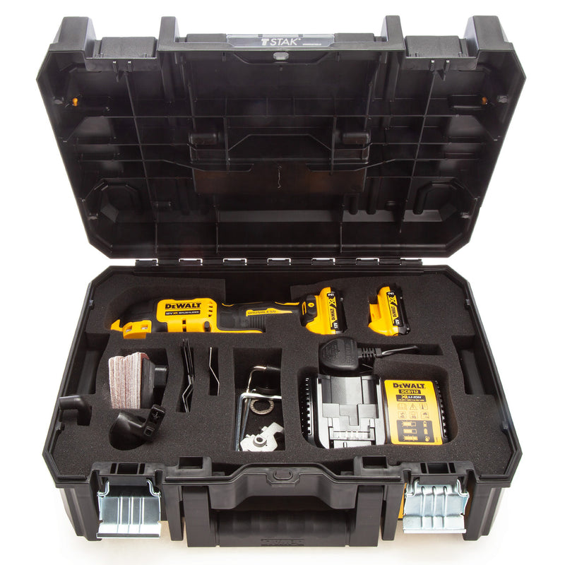 Dewalt Dewalt DCS353D2 12V XR Oscillating Multi Tool with 31 Accessories (2 x 2.0Ah Batteries) in TSTAK Box DCS353D2-GB