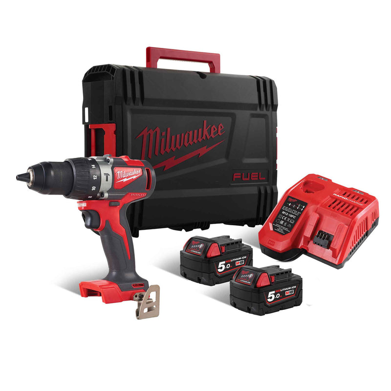 Milwaukee Milwaukee M18 BLPD2 Brushless Combi Drill (2 x 5.0Ah Batteries) 4933464518