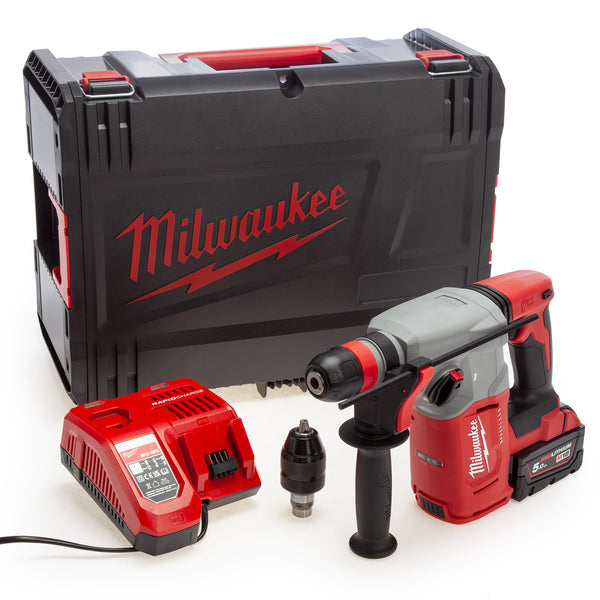 Milwaukee Milwaukee M18 BLHX-501X Brushless 4-Mode SDS Plus Hammer with FixTec Chuck (1 x 5.0Ah Battery) 4933478893