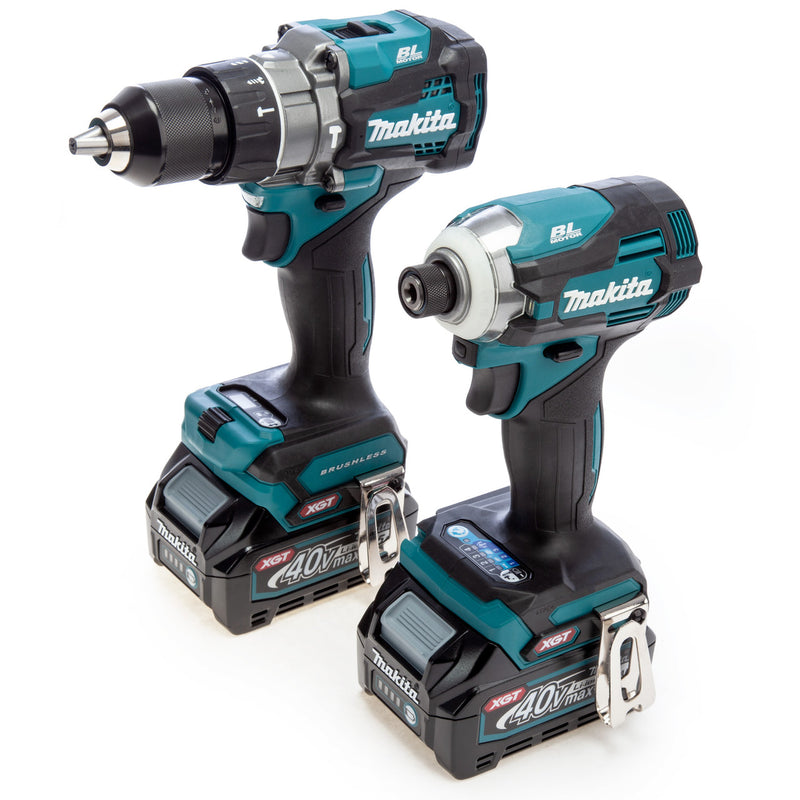 Makita Makita DK0114G204 40Vmax XGT Combi Drill and Impact Driver Twin Pack (2 x 2.5Ah Batteries) in Bag DK0114G204