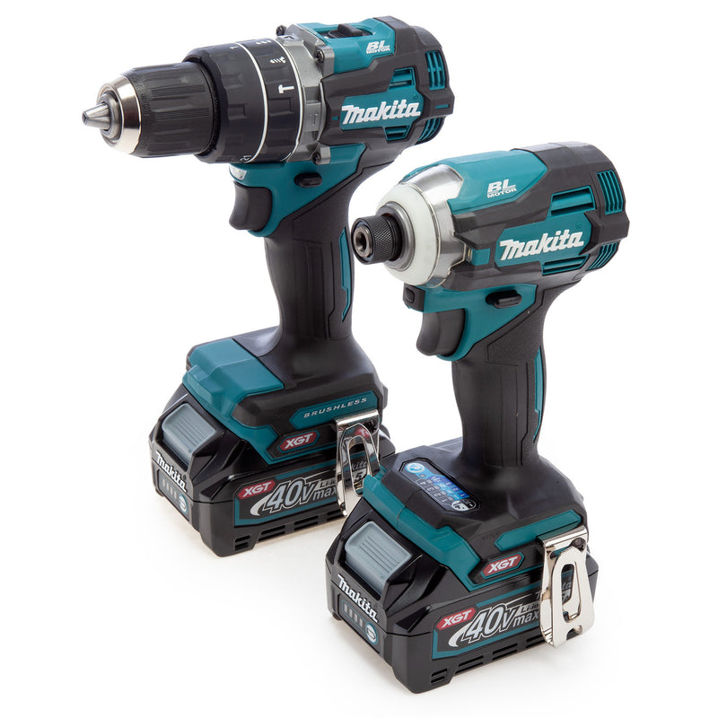 Makita Makita DK0172G202 40Vmax XGT Combi Drill and Impact Driver Twin Pack (2 x 2.5Ah Batteries) in MakPac DK0172G202