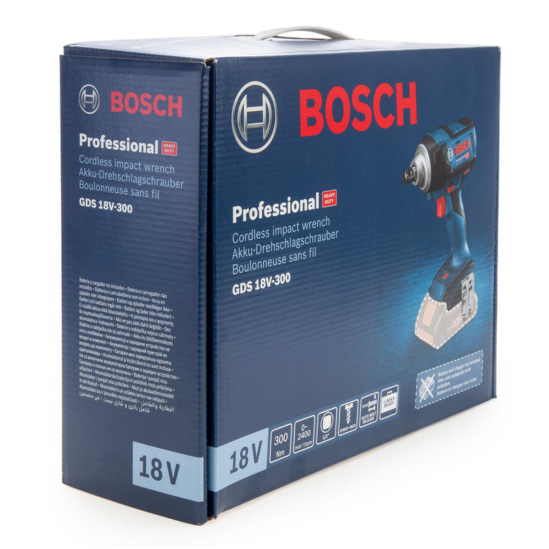 Bosch Bosch GDS 18V-300 Brushless Impact Wrench (Body Only) 06019D8200