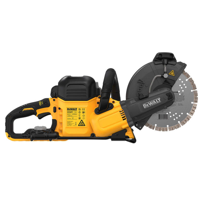 Dewalt Dewalt DCS691X2 54V XR FlexVolt 230mm Brushless Cut Off Saw (2 x 9.0Ah Batteries) DCS691X2-GB