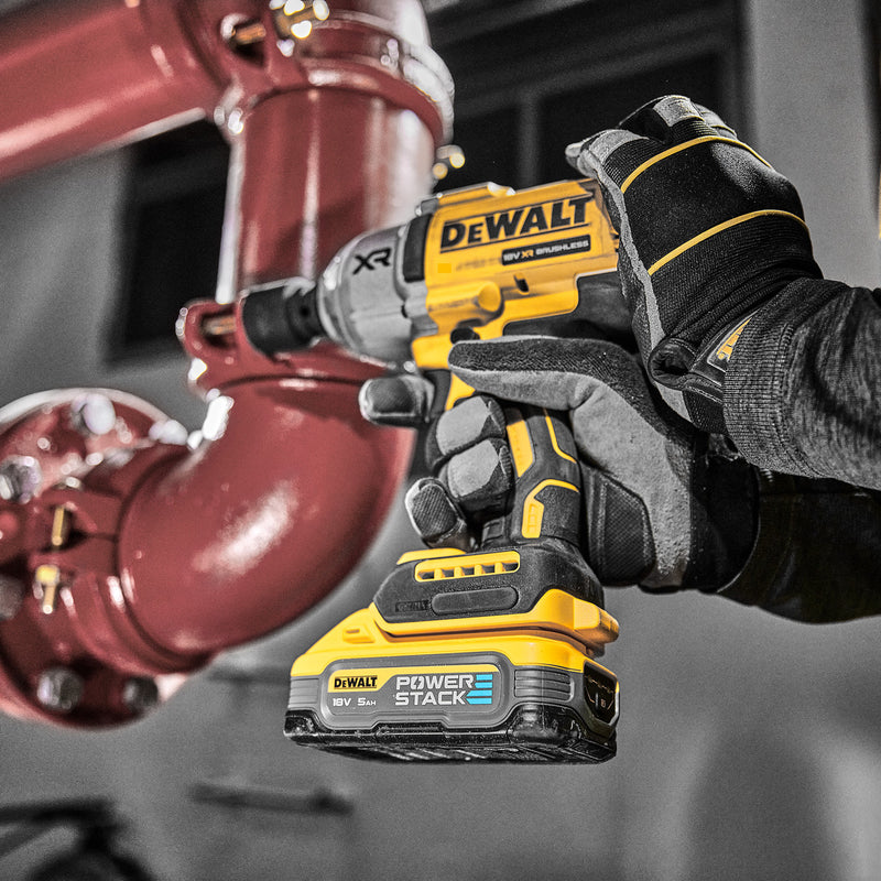 Dewalt Dewalt DCF900H2T 18V XR Brushless 1/2" Hog Ring High Torque Impact Wrench (2 x Powerstack Batteries) DCF900H2T-GB