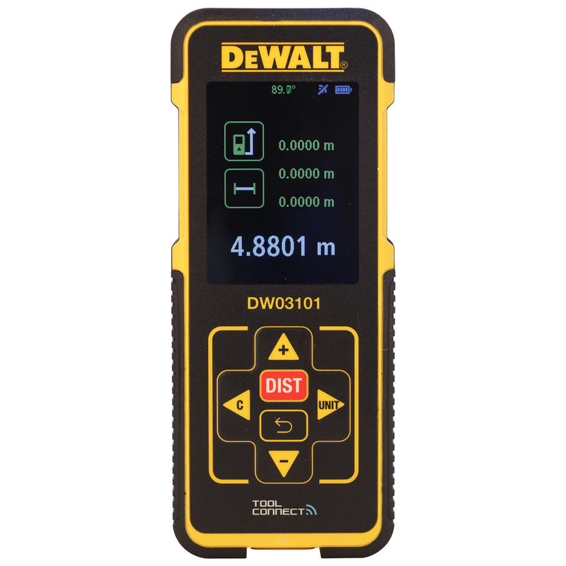 Dewalt Dewalt DW03101 Laser Distance Measure with Bluetooth 100 Metres DW03101-XJ