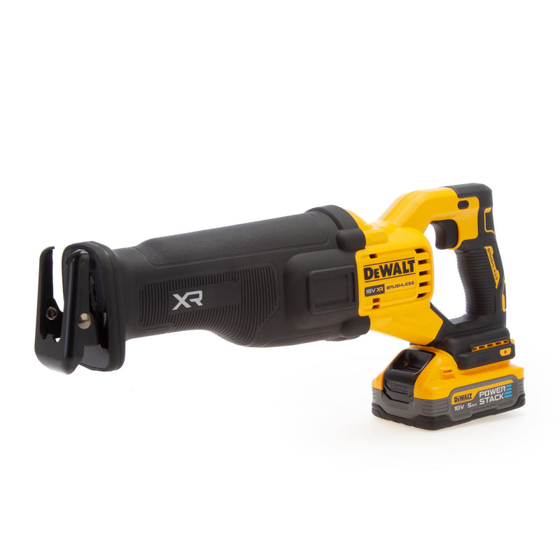 Dewalt Dewalt DCS386H2T 18V XR Brushless Reciprocating Saw (2 x 5.0Ah Powerstack Batteries) DCS386H2T-GB