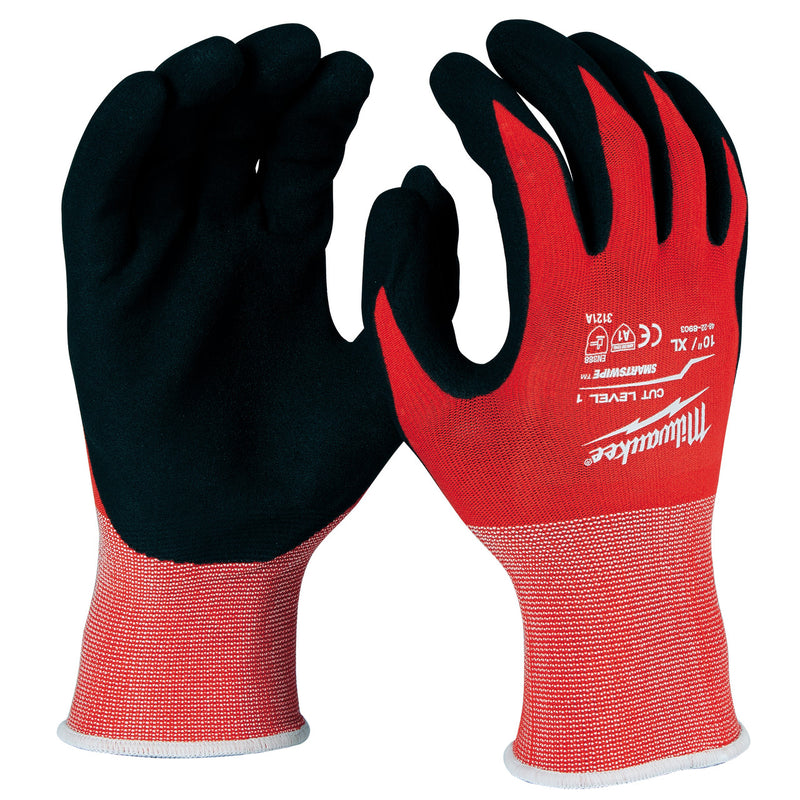 Milwaukee Milwaukee 4932471418 Cut A Smartswipe Gloves (Size 10, Extra Large) 4932471418