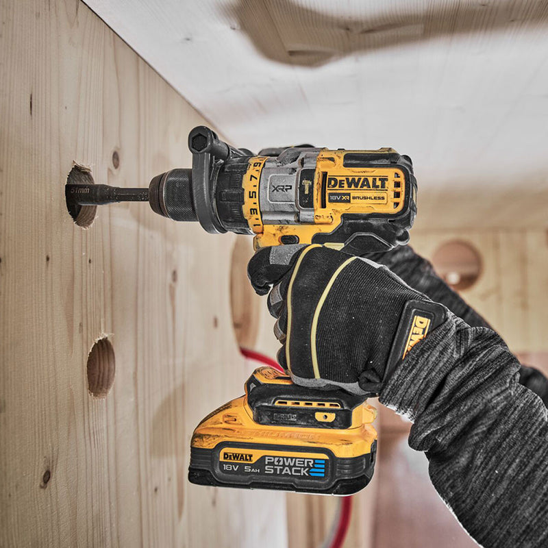 Dewalt Dewalt DCK2052H2T 18V XR Combi Drill & Impact Driver Twin Pack (2 x 5.0Ah Powerstack Batteries) DCK2052H2T-GB