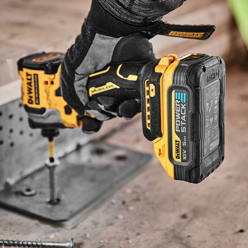 Dewalt Dewalt DCK2052H2T 18V XR Combi Drill & Impact Driver Twin Pack (2 x 5.0Ah Powerstack Batteries) DCK2052H2T-GB