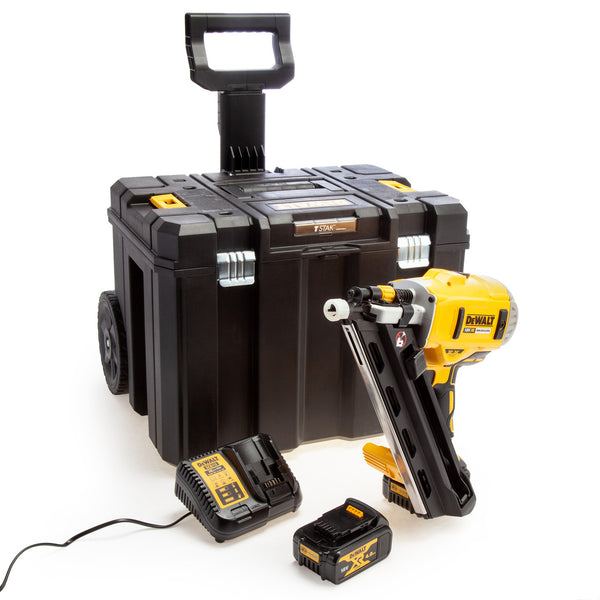 Dewalt Dewalt DCN692M2T 18V XR Framing Nailer (2 x 4.0Ah Batteries) in TSTAK Rolling Case DCN692M2T