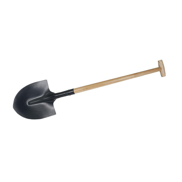 Silverline Shovel Round Mouth Builders Spade Gardening Builders Steel 633966