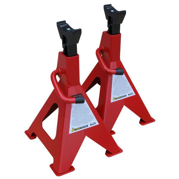 6 TON AXLE STANDS TONNE RATCHET ACTION FIXED AXLE STAND STANDS PAIR 6T CT0966